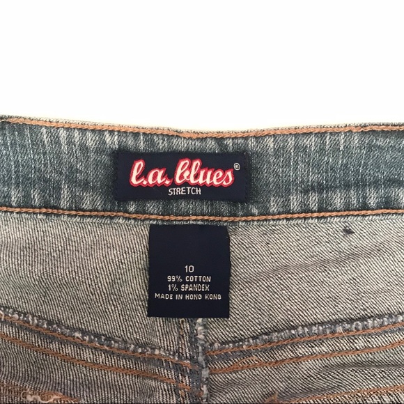 L.A.Blues stretch Jeans Dark Wash Denim Pants - Picture 3 of 3